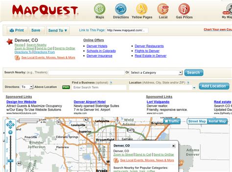 mapquest my places.